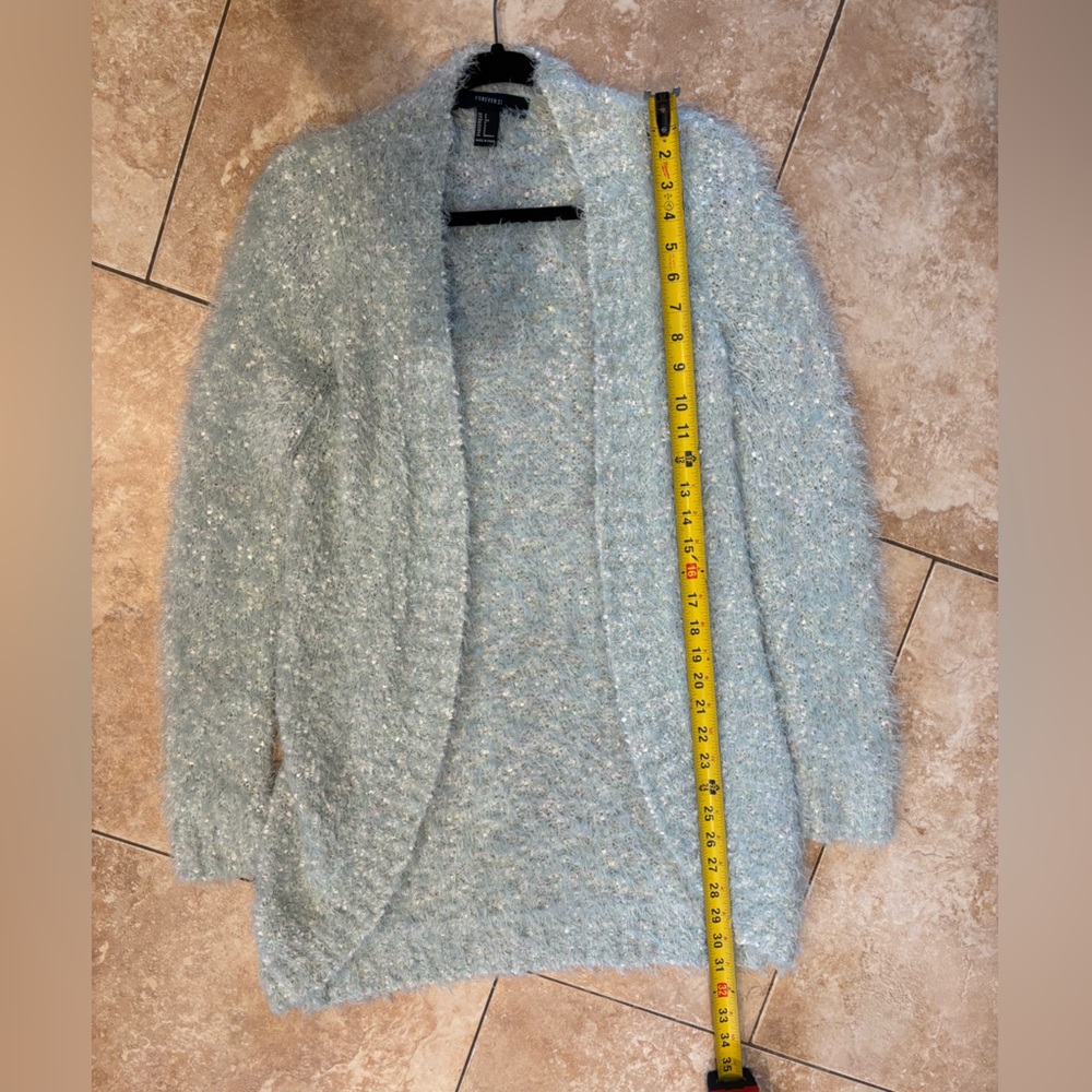 Forever 21 Textured Mint Green Sweater - Sz Small